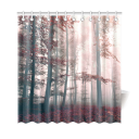 InterestPrint Woodsy Shower Curtain Red Mystic For Shower Curtain