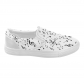 InterestPrint White Music Note Casual Slip-on Canvas Women's Fashion Sneakers Shoes